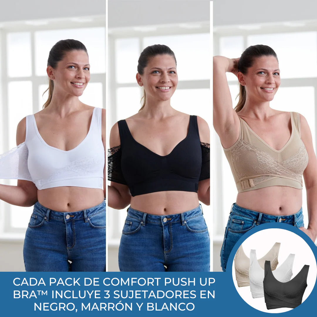 PACK 3 SUJETADORES EFECTO PUSH UP